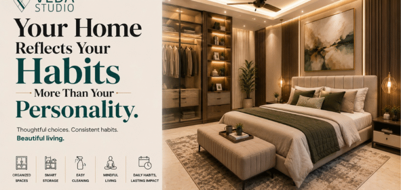 Luxury home interior designed by Veda Studio with modern furniture and elegant decor