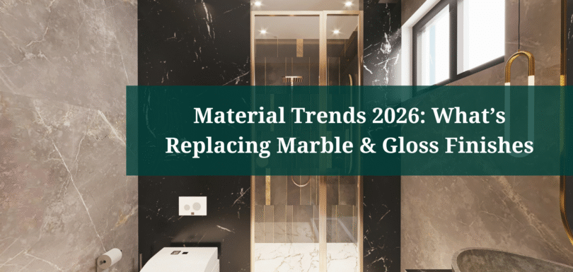 Material Trends 2026: What’s Replacing Marble & Gloss Finishes