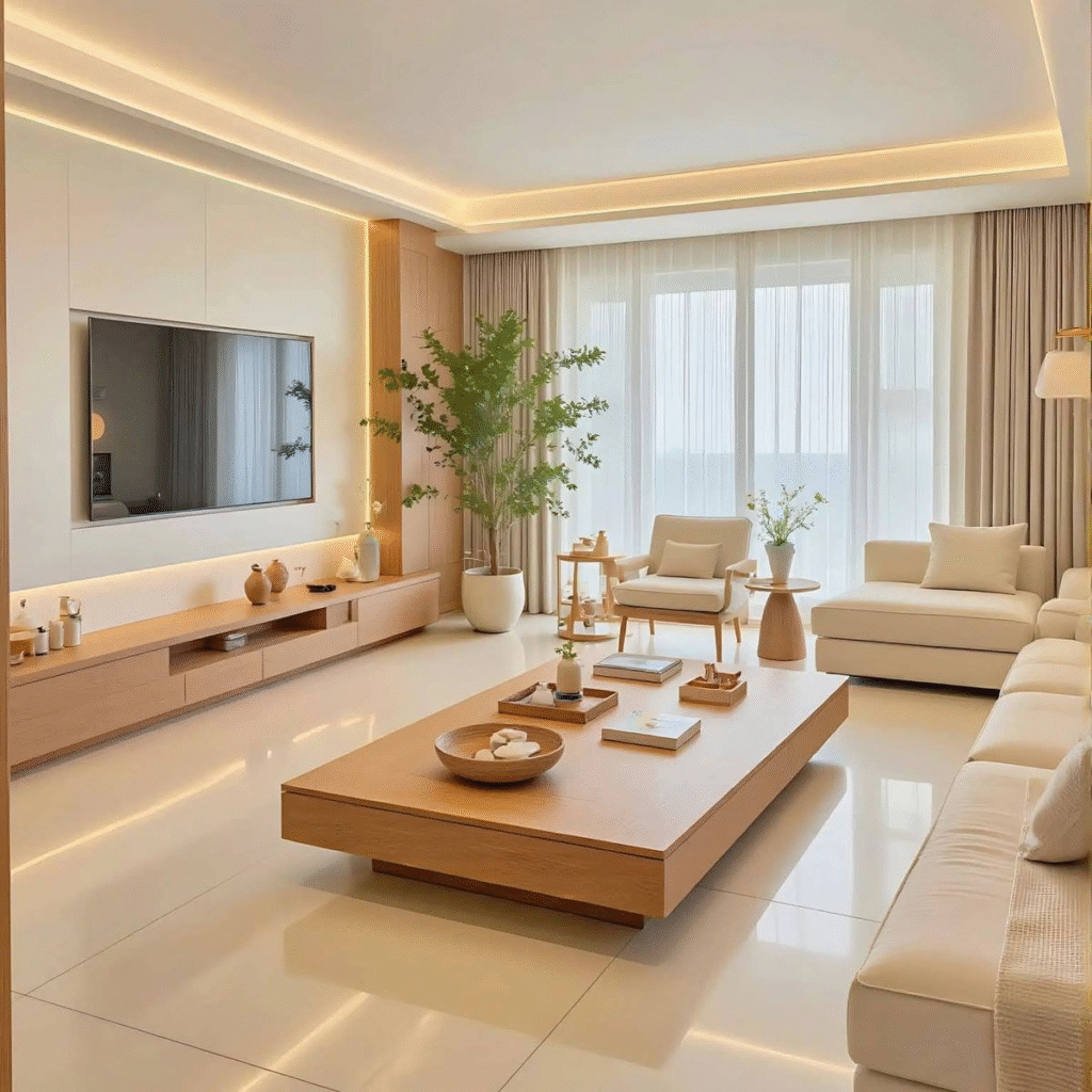 Premium home living room showcasing timeless interior design concepts