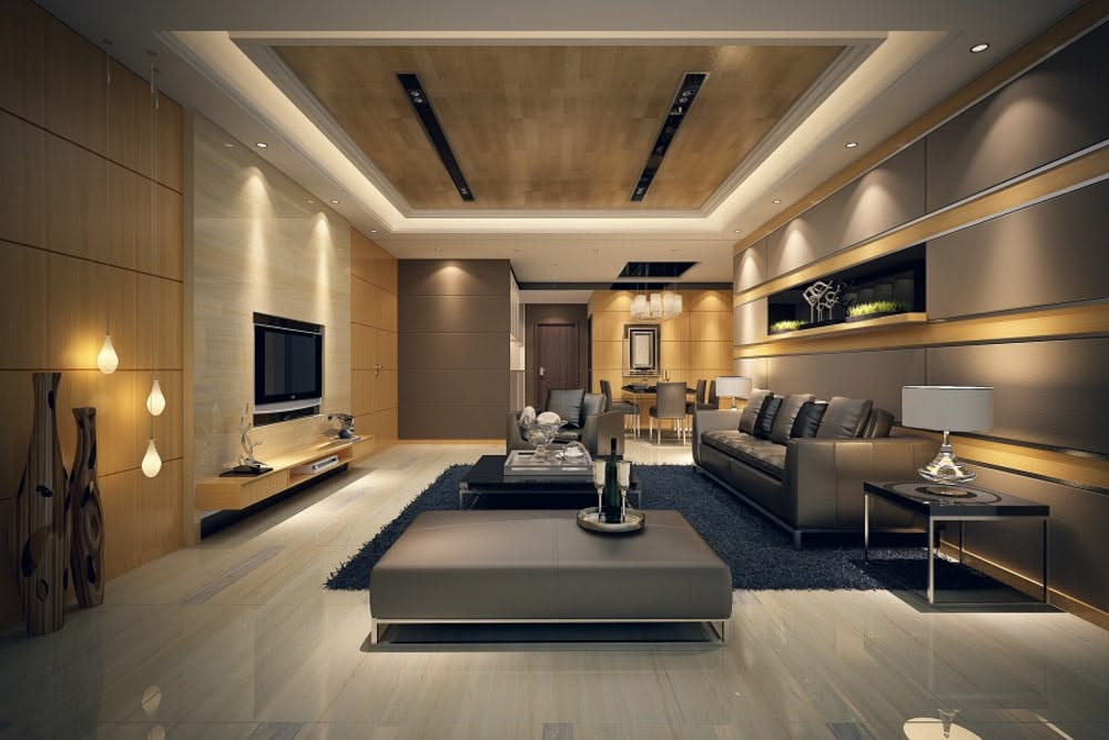 Smart home technology integrated into a modern residential interior with automated lighting, climate control, and connected lifestyle solutions.